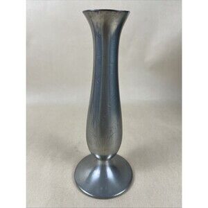 Vintage 1970’s DAALDEROP Made In Holland Pewter Small Footed Bud Vase Home Decor